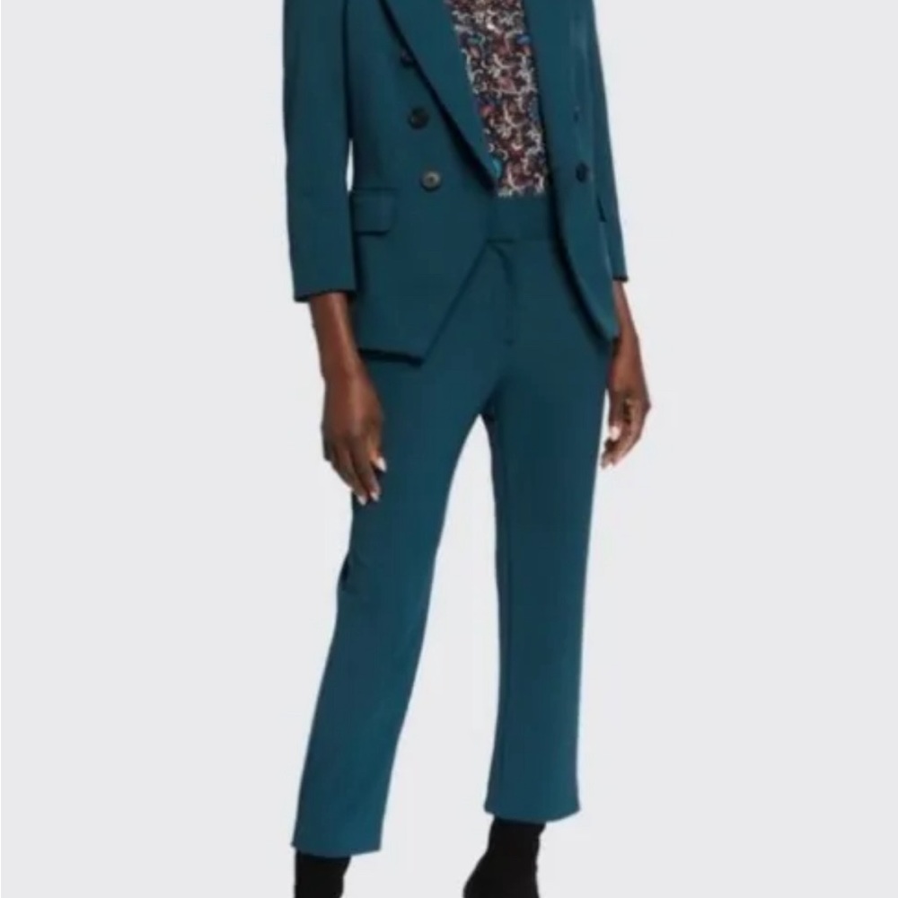 NWT Veronica Beard Gamila pant Deep Teal, size 12, MSRP $495